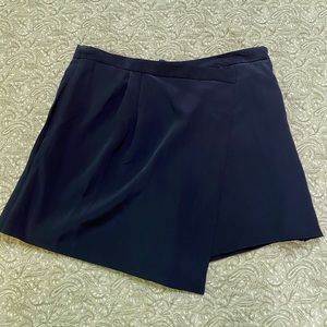 Black wrap skort